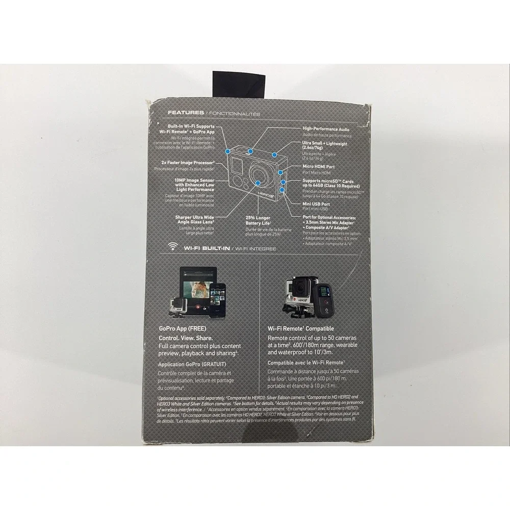 GOPRO HERO 3+ PLUS SILVER EDITION CAMCORDER 1080P HD SPORTS ACTION